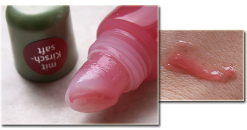 alverde Gloss Tube mit Fruchsaft