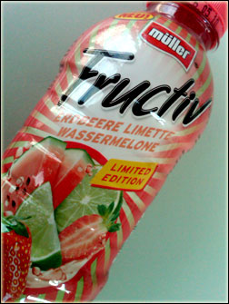 müller fructiv Erdbeere Limette Wassermelone