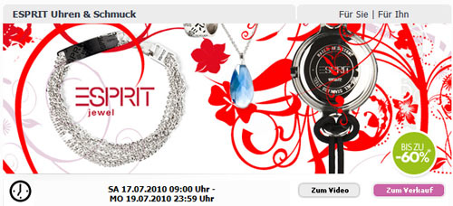 b4f: esprit Uhren und Schmuck - bis 60% sparen