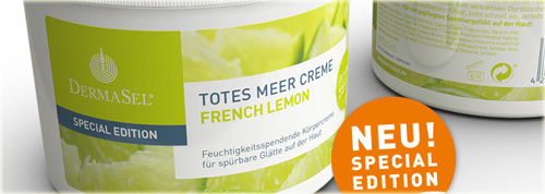 DermaSel® Totes Meer Creme FRENCH LEMON – special edition –  