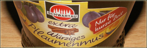 Schwartau extra: würziges Pflaumenmus