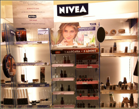 Ausverkauf beim dm: die Nivea Theke geht!