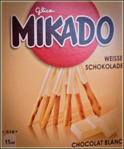Mikado – weiße Schokolade