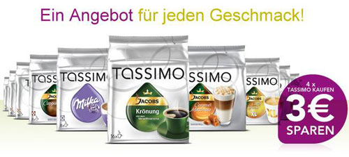 Tassimo – 3 Euro sparen