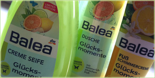 Wieder da: balea Glücksmomente