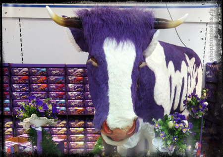 Milka Promo Aufsteller Kuh