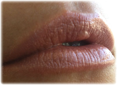 Auf den Lippen