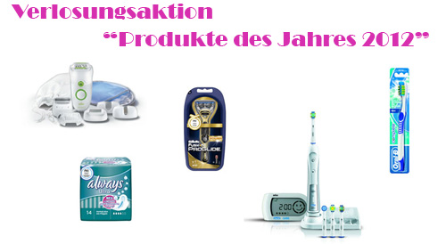 Produkte des Jahres 2012 von P&G